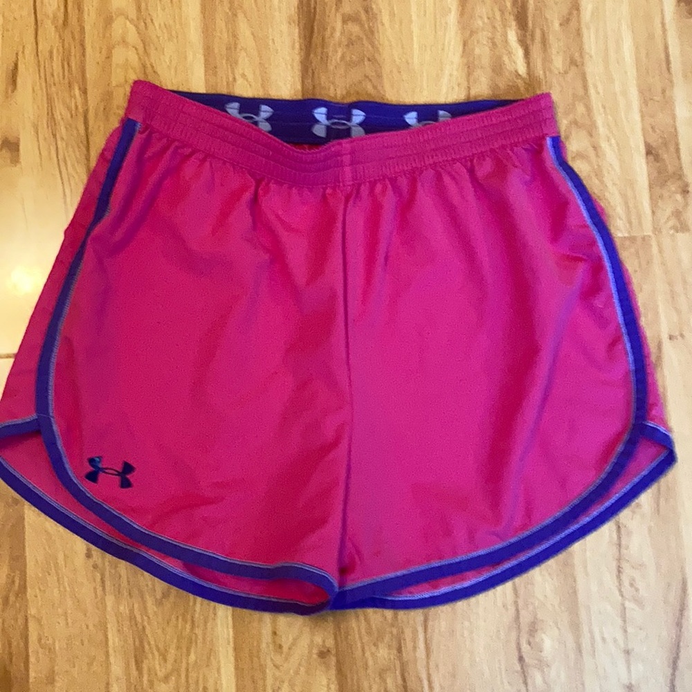 Under Armour Pink & Purple Workout Shorts